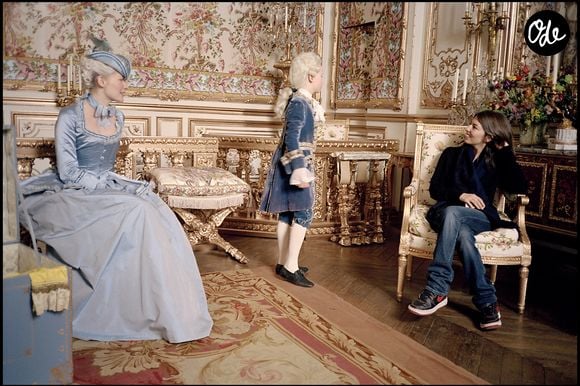 Kirsten Dunst sur le tournage de "Marie-Antoinette". Agence/BestImage