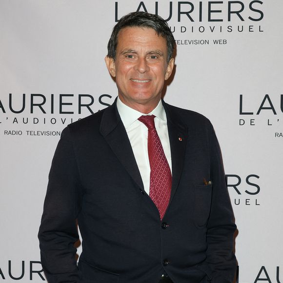 Manuel Valls - 29ème cérémonie des Lauriers de l'Audiovisuel au théâtre Marigny à Paris le 26 février 2024. © Coadic Guirec/Bestimage