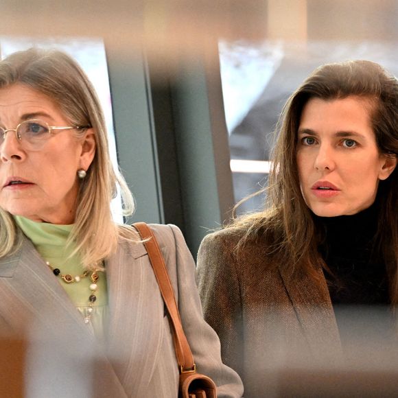 Le Prince Albert II de Monaco, la Princesse Caroline de Hanovre, Charlotte Casiraghi, et Mélanie-Antoinette de Massy ont inauguré la Médiathèque Caroline à Monaco le 10 décembre 2025.  Photo par Bruno Bebert/Pool/ABACAPRESS.COM