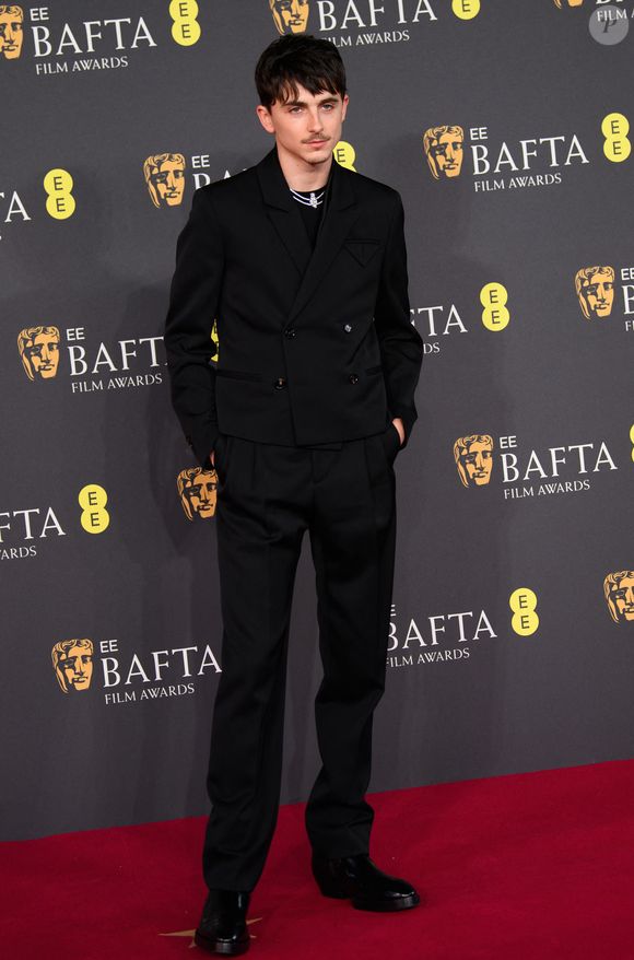 Timothée Chalamet - Photocall de la 78ème cérémonie des British Academy Film Awards (EE BAFTA) au Royal Albert Hall à Londres, le 16 février 2025.
©GOFF INF / BESTIMAGE
