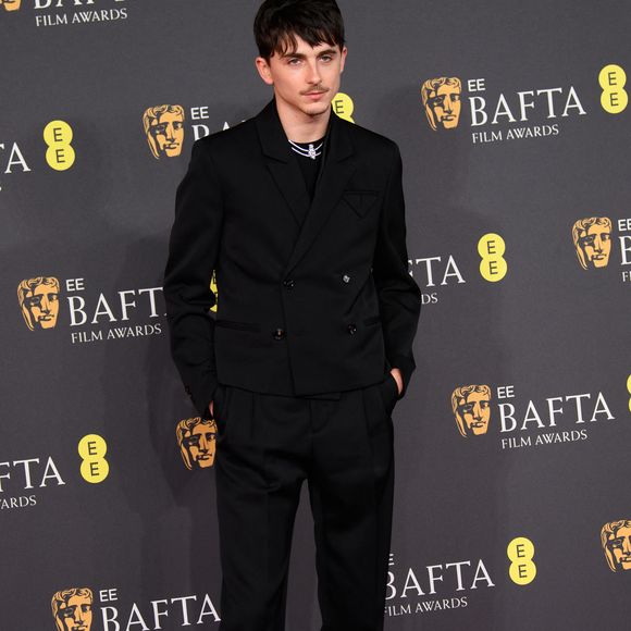 Timothée Chalamet - Photocall de la 78ème cérémonie des British Academy Film Awards (EE BAFTA) au Royal Albert Hall à Londres, le 16 février 2025.
©GOFF INF / BESTIMAGE