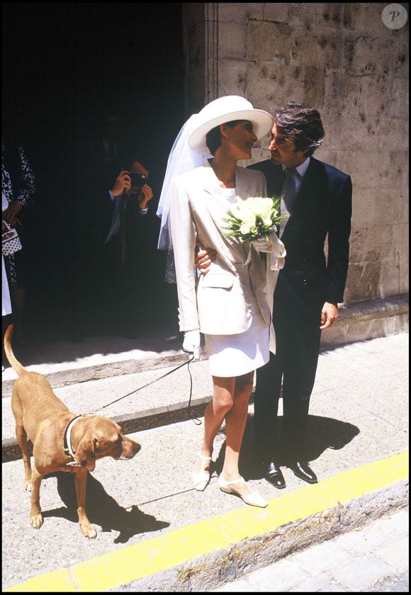 Archives - Mariage d’Inès de la Fressange et Luigi d’Urso. Frederic Herve / Bestimage
