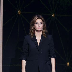 Exclusif - Faustine Bollaert, lors de l'enregistrement de l'émission "La Boîte à secrets", présentée par F.Bollaert et diffusée le 10 octobre 2025 sur France 3, dans les studios du Lendit à Saint-Denis, Seine Saint-Denis, France, le 22 septembre 2025. © Jack Tribeca/Bestimage