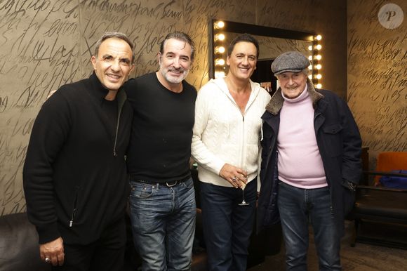 Jean Dujardin s'est rendu à l'Olympia pour applaudir son ami Dany Brillant.

Exclusif - Nikos Aliagas, Jean Dujardin, Dany Brillant, Claude Lelouch - Célébrités au concert de Dany Brillant à l'Olympia à Paris le 15 février 2026. Après 3 ans d'absence en live Dany est à nouveau sur scène pour un show " BEST OF TOUR " de ses plus grands titres ! © Jack Tribeca/Bestimage