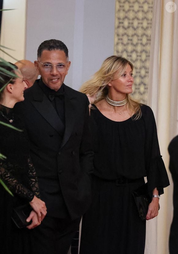 Camille Cottin, Roschdy Zem, Sarah Poniatowski au photocall de la soirée d'anniversaire pour les 20 ans du Festival International du Film de Marrakech, Maroc, le 25 novembre 2023. © Dominique Jacovides/Bestimage