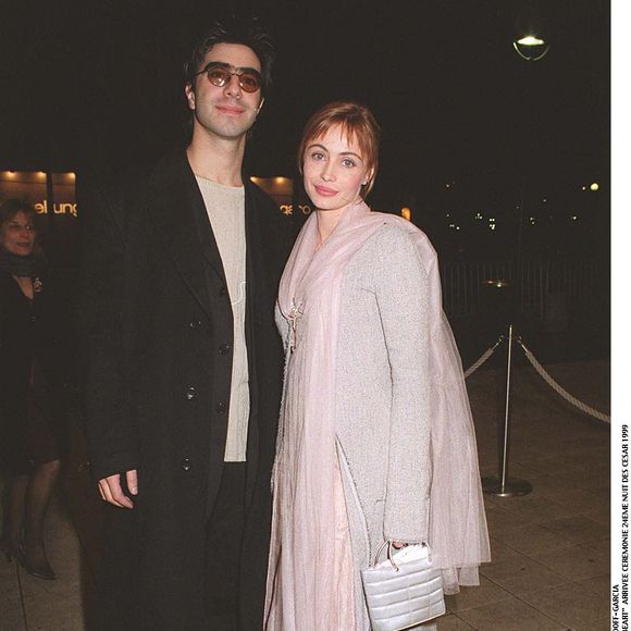 David Moreau - Emmanuelle Béart - arrivée cérémonie 24ème Nuit des César en 1999.