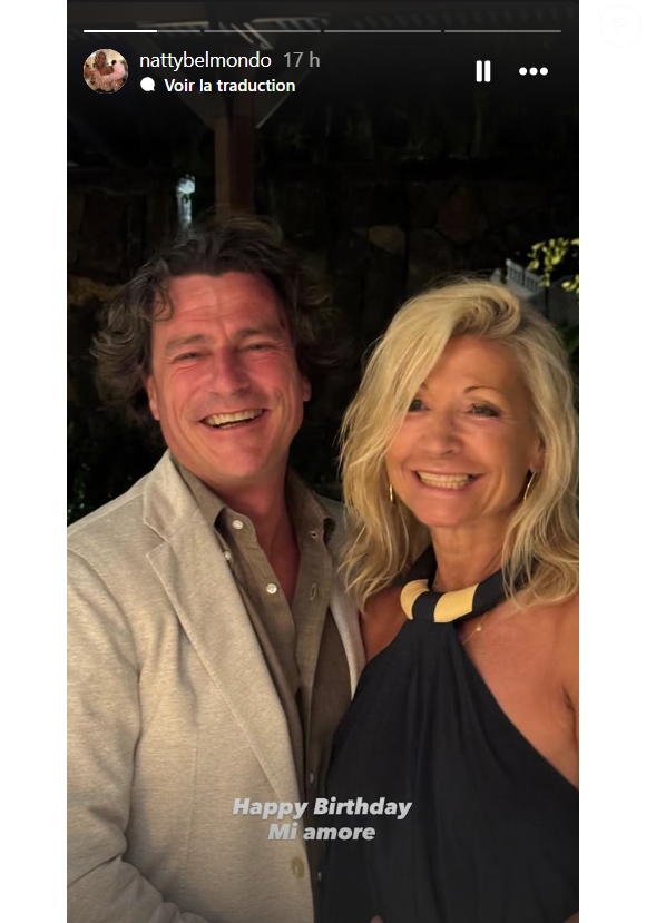 Natty Belmondo et son compagnon en story Instagram.