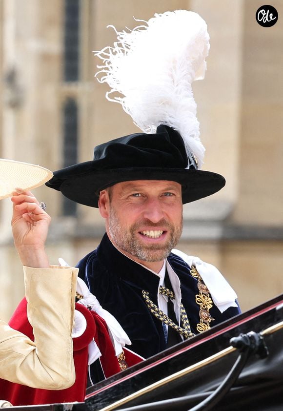 Le prince de Galles après avoir assisté à la cérémonie annuelle de l'Ordre de la Jarretière à la chapelle Saint-Georges, au château de Windsor, dans le Berkshire. Date de la photo : lundi 15 juin 2026. Crédit photo : Chris Jackson/PA Wire