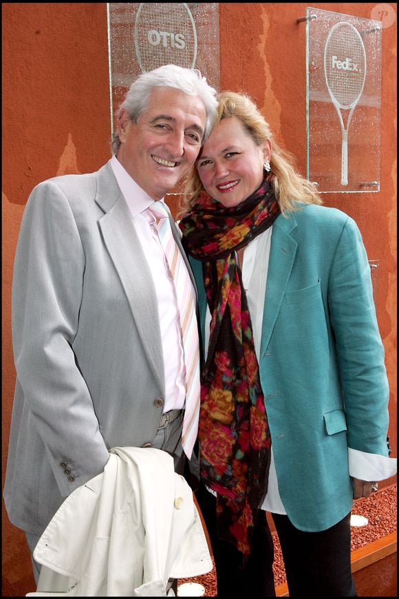 Jean-Loup Dabadie et sa femme Véronique à Roland-Garros en 2007.