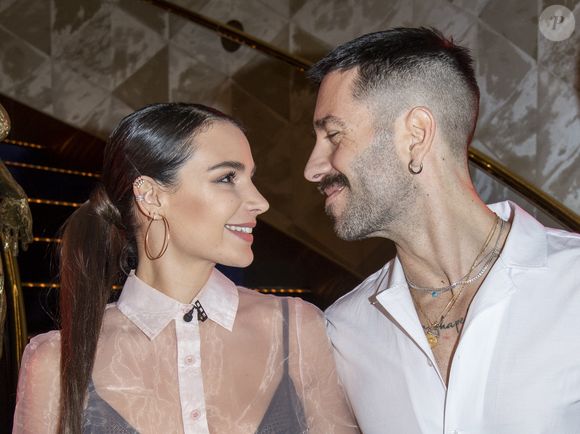Jade Leboeuf (la fille de l’ex-footballeur F.Leboeuf) et son mari Stéphane Rodrigues lors de la soirée de la grande finale du concours Top Model International au Lido à Paris, France, le 19 janvir 2020. © Pierre Perusseau/Bestimage