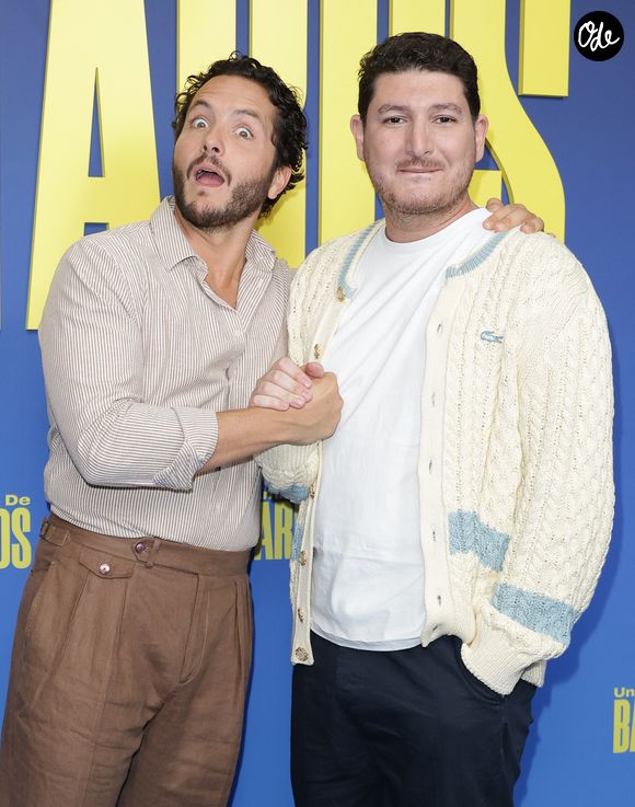 Alexandre Kominek, Mourad Winter lors de la première du film "Une famille de bâtards" au cinéma Pathé Palace à Paris le 7 juin 2026. © Coadic Guirec / Bestimage