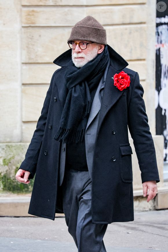 Thomas Stern, le mari de C.Laborde - Arrivées aux obsèques de C.Laborde en l'église Saint-Roch à Paris, le 6 février 2025. 
© Jacovides - Moreau / Bestimage