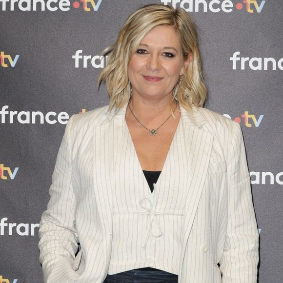 Flavie Flament - Photocall à l'occasion des 40 ans de l'émission "Télématin" au siège de France Télévisions à Paris le 6 février 2025. Rendez-vous quotidien de partage, de proximité, d'information et de convivialité, Télématin accompagne les Français chaque matin depuis 40 ans. En rassemblant toutes les générations autour de cette matinale, l'émission a su rester un pilier de la télévision française. © Coadic Guirec/Bestimage