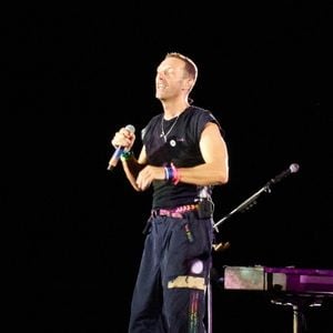 Rome, ITALIE - Coldplay se produit en direct au "Stadio Olimpico di Roma" lors de la tournée mondiale "Music of the Spheres"