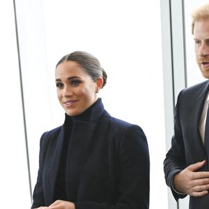 Le prince Harry, duc de Sussex et Meghan Markle, duchesse de Sussex, en visite à New York, le 23 septembre 2021. © Taidgh Barron/Zuma Press/Bestimage