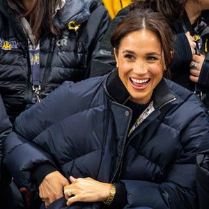 Meghan Markle, duchesse de Sussex, assiste à un match de basketball en fauteuil lors des "Invictus Games Vancouver Whistler 2025" à Vancouver, le 9 février 2025. Backgrid USA / Bestimage