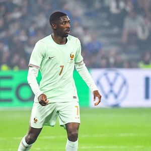 Ousmane Dembele (France) - Les Bleus ont remporté leur dernier match de préparation contre l'Irlande du Nord (3-1) à Lille, grâce à un triplé de M. Olise le 8 juin 2026. © Laptiste/PsnewZ/Bestimage