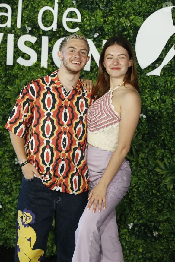 Michou et Elsa Bois au photocall de la série "Danse avec les stars" lors du 62ème Festival de Télévision de Monte-Carlo, à Monaco, le 18 juin 2023. © Denis Guignebourg/BestImage