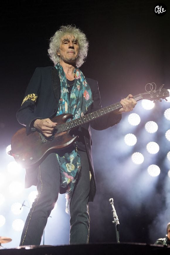 Jean-Louis Aubert, Richard Kolinka et Louis Bertignac, du groupe Les Insus, se produisent en concert au Paleo Festival de Nyon, en Suisse, le 22 juillet 2016. Photo : Loona/ABACAPRESS.COM