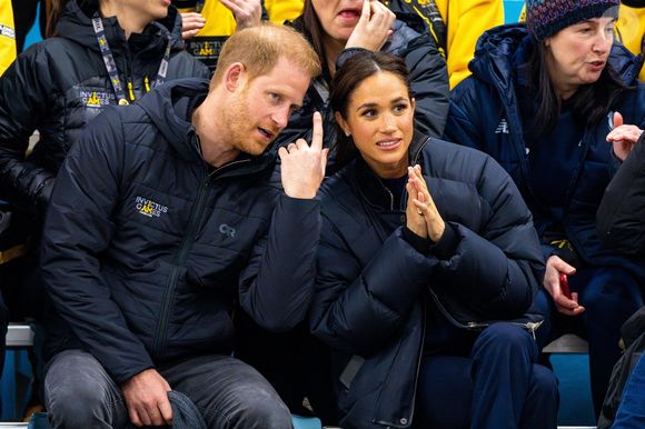 Vancouver, CANADA - Le prince Harry, duc de Sussex, et Meghan Markle, duchesse de Sussex, sont aperçus au Hillcrest Recreation Centre au Canada, soutenant le curling en fauteuil roulant lors des Invictus Games Vancouver Whistler 2025 (Bestimage/Backgrid USA ).