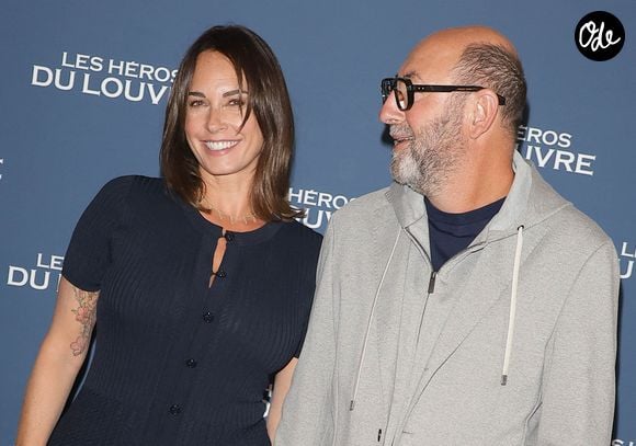 Kad Merad et sa femme Julia Vignali - Avant-première du film "Les héros du louvre" au cinema L'Arlequin à Paris le 1er septembre 2026. © Coadic Guirec/Bestimage