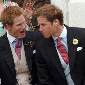 Archive - Le prince Harry - Le prince Harry et le prince William au mariage royal du prince Charles avec Camilla Parker Bowles au Windsor Guildhall de Windsor, Royaume Uni, le 10 avril 2005. ©GOFF INF / BESTIMAGE