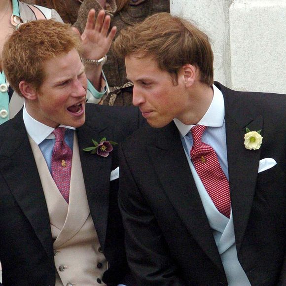 Archive - Le prince Harry - Le prince Harry et le prince William au mariage royal du prince Charles avec Camilla Parker Bowles au Windsor Guildhall de Windsor, Royaume Uni, le 10 avril 2005. ©GOFF INF / BESTIMAGE