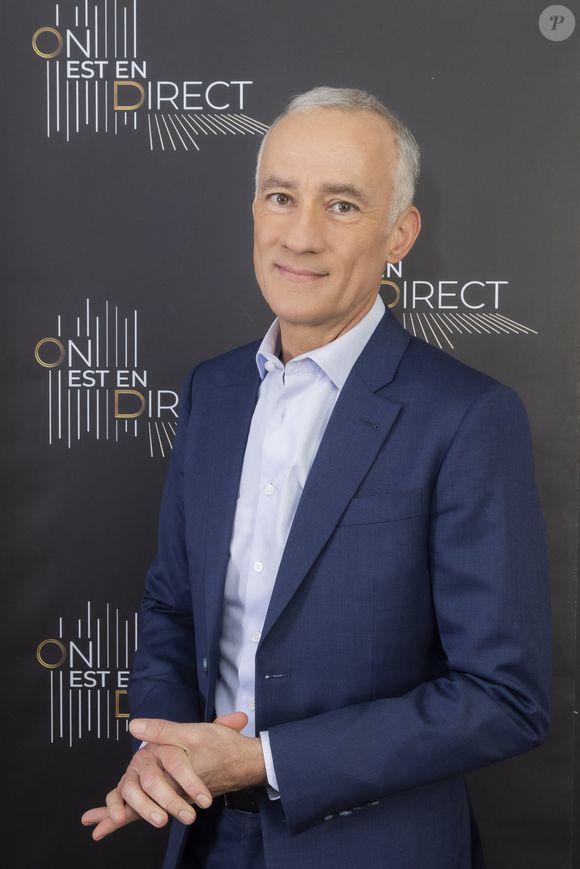Exclusif - Gilles Bouleau - Backstage de l'enregistrement de l'émission "On Est En Direct (OEED)", présentée par L.Ruquier et L.Salamé, et diffusée en direct le 30 avril sur France 2
© Jack Tribeca / Bestimage