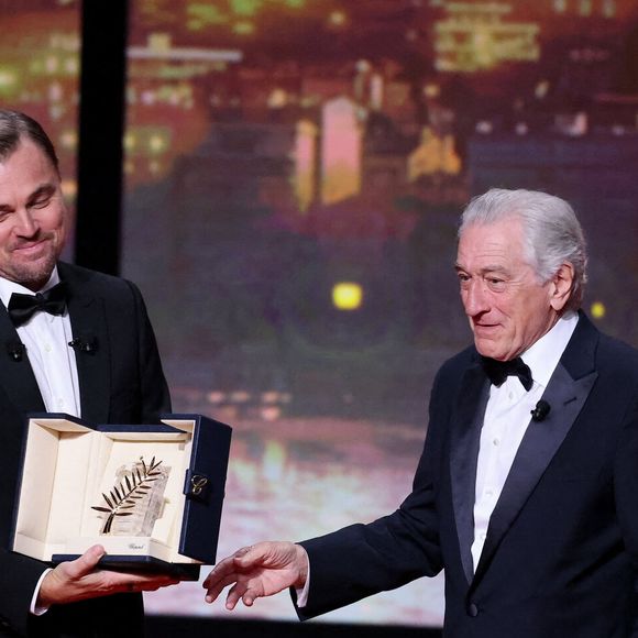 Leonardo DiCaprio, Robert De Niro (Palme d'Or d'honneur) - Cérémonie d'ouverture du 78ème Festival International du Film de Cannes, au Palais des Festivals à Cannes. Le 13 mai 2025.
© Borde-Jacovides-Moreau / Bestimage