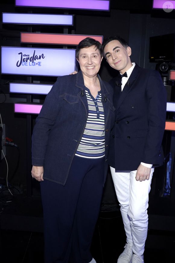Exclusif - Danielle Moreau et Frédéric François lors de l'enregistrement de l'émission "Chez Jordan de Luxe", présentée par Jordan de Luxe. Paris, le 31 octobre 2023.
© Cédric Perrin/Bestimage