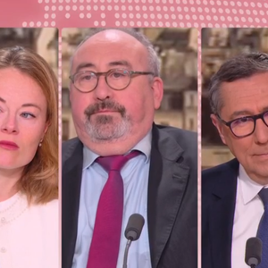 Apolline de Malherbe contrainte d'avoir un micro-main à la suite d'un imprévu, le 14 mars 2025, sur BFMTV