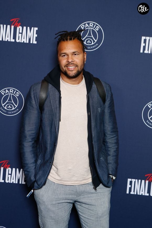 Jo-Wilfried Tsonga - Photocall du dernier match de la saison de la "Liqui Molly Starligue" opposant le PSG Handball à Pays d'Aix Université Club Handball et la dernière apparition de Nikola Karabatic à l'Accor Arena à Paris, France, le 31 mai 2024. © Christophe Clovis / Bestimage