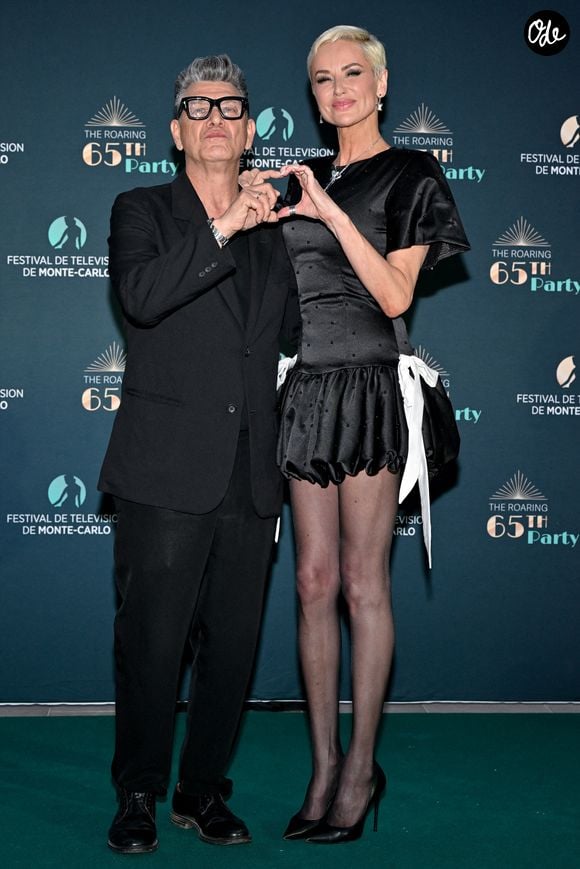 Marc Lavoine et Adriana Karembeu assistent à la soirée d'anniversaire « The Roaring 65th Birthday Party » dans le cadre du 65e Festival de télévision de Monte-Carlo, le 15 juin 2026 à Monte-Carlo, Monaco. Photo de Julien Reynaud/APS-Medias/ABACAPRESS.COM