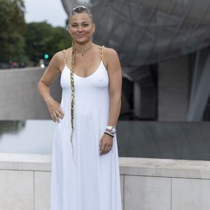 Laure Boulleau - Photocall du dîner "Prelude pour les JO" à la Fondation Vuitton à Paris, France, le 25 juillet 2024. © Olivier Borde/Bestimage