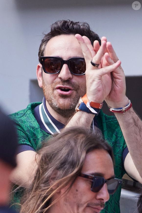 Camille Combal - Célébrités dans les tribunes des Internationaux de France de tennis de Roland Garros 2024 à Paris. Le 5 juin 2024
© Moreau-Jacovides / Bestimage