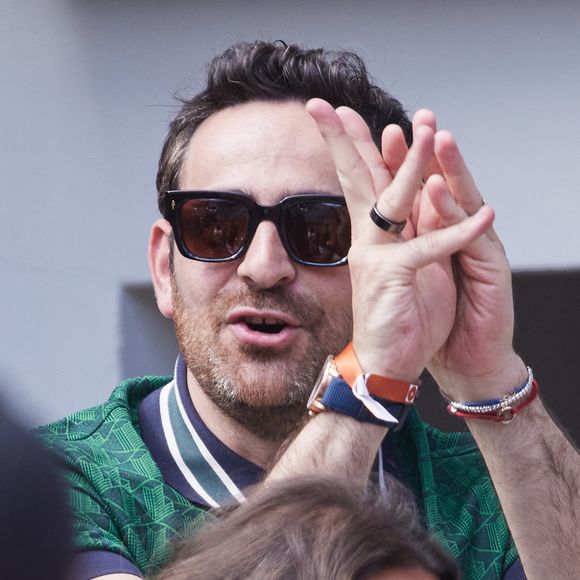 Camille Combal - Célébrités dans les tribunes des Internationaux de France de tennis de Roland Garros 2024 à Paris. Le 5 juin 2024
© Moreau-Jacovides / Bestimage