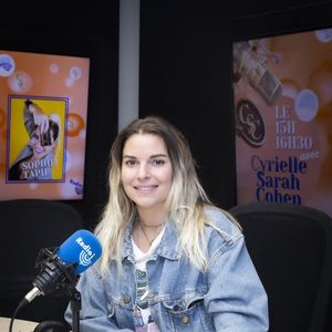Exclusif - Sophie Tapie lors de l'enregistrement de l'émission "CS Cohen" sur Radio J à Paris. Le 18 avril 2022 © Jack Tribeca / Bestimage