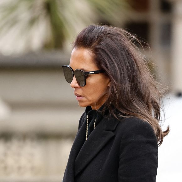 Karine Le Marchand - Obsèques d'Isabelle Mergault à la Coupole du Père-Lachaise à Paris le 30 mars 2026. © Cyril Moreau - Dominique Jacovides / Bestimage