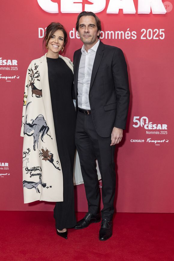 Alexia Rabuel, Gregory Rabuel - Photocall du dîner des nommés 2025 pour la cérémonie des Cesar au Fouquet's à Paris le 10 février 2025 © Olivier Borde /Bestimage