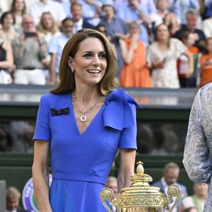 Catherine (Kate) Middleton, princesse de Galles - Personnalités à la finale homme du tournoi de tennis de Wimbledon le 13 juillet 2025.

© Chryslène Caillaud / PsnewZ / Bestimage