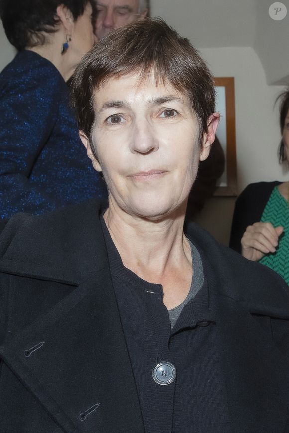 Christine Angot (prix Medicis 2021 pour son roman "Le Voyage dans l'Est" aux éditions Flammarion) lors du prix Médicis 2021 au restaurant La Méditerranée, à Paris, France, le 26 octobre 2021. © Jacques Tribeca/Bestimage