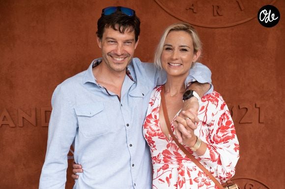 Élodie Gossuin et son mari Bertrand Lacherie assistent au tournoi de Roland-Garros 2021, le 12 juin 2021 à Paris, en France. Photo de Laurent Zabulon/ABACAPRESS.COM