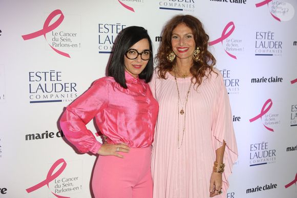 Brigitte (Aurelie Saada et Sylvie Hoarau) assistant à la soirée 'Octobre Rose', le 01 octobre 2018 à Paris, France. Photo by Jerome Domine/ABACAPRESS.COM
