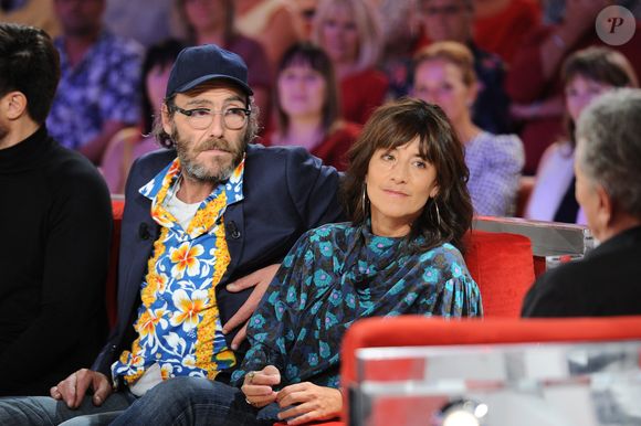 Exclusif -  Philippe Rebbot et Romane Bohringer - Enregistrement de l'émission "Vivement Dimanche" au Studio Gabriel à Paris, qui sera diffusée le 23 septembre sur France 2. Le 17 septembre 2018 © Guillaume Gaffiot / Bestimage