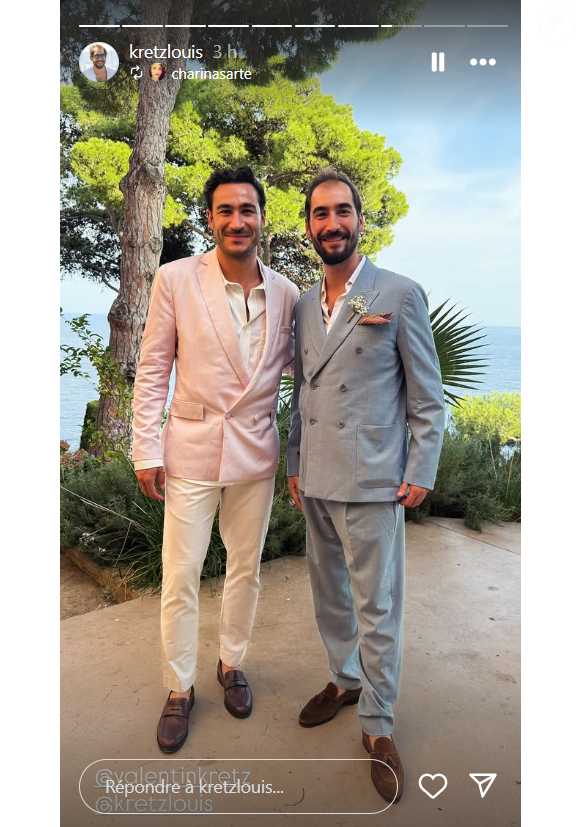 Mariage de Louis Kretz et Adriana Pinos capturés par les invités de la cérémonie sur Instagram.