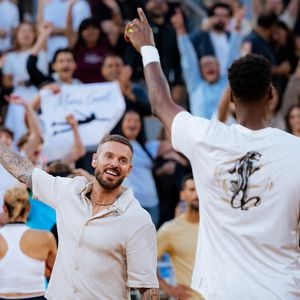 Gael Monfils de France et Matt Pokora chanteur de France lors de la soirée Gael et ses amis de la 4ème journée de qualification de Roland-Garros 2026 à Roland Garros le 20 mai 2026 à Paris, France. © Pauline Figuet/Sport Press Photo via ZUMA Press/Bestimage