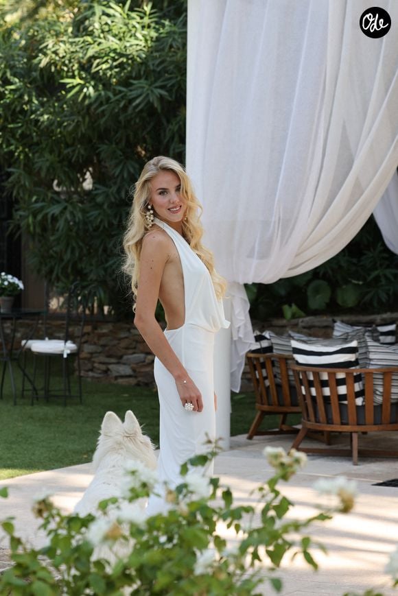 Exclusif - La princesse Maria Carolina de Bourbon des Deux-Siciles lors d'un rendez-vous photo au Chateau de Saint-Tropez le 28 août 2024. 
© Claudia Albuquerque / Bestimage
