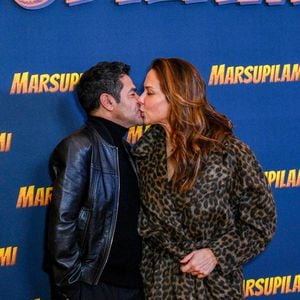 Jamel Debbouze et Mélissa Theuriau assistent à la première du "Marsupilami" au Grand Rex le 01 février 2026 à Paris, France. Photo par Shootpix/ABACAPRESS.COM
