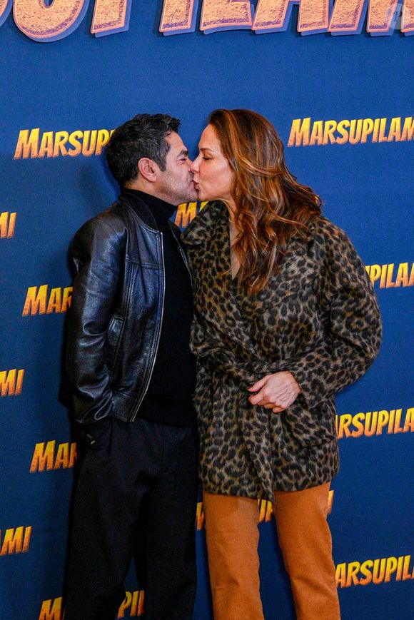 Jamel Debbouze et Mélissa Theuriau assistent à la première du "Marsupilami" au Grand Rex le 01 février 2026 à Paris, France. Photo par Shootpix/ABACAPRESS.COM