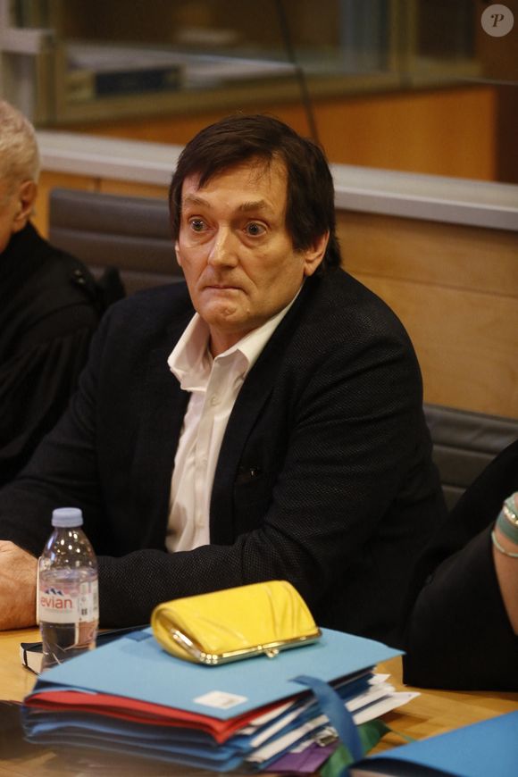 Pierre Palmade au tribunal de Melun avec ses avocats pour son procès pour blessures involontaires à la suite d'un accident de la route en février 2023 dans lequel sa voiture a percuté un autre véhicule à Melun.
Le 20 novembre 2024. © Christophe Clovis / Bestimage